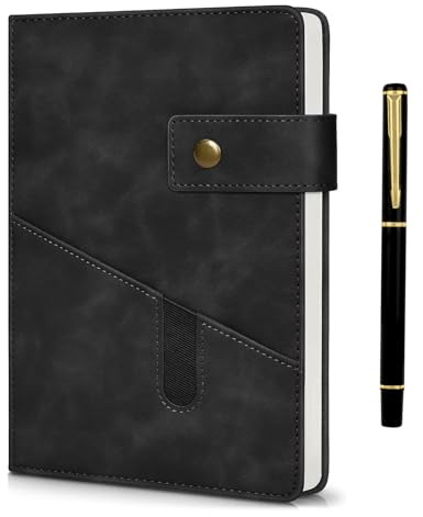 SIMDAO anteckningsbok och penna set (svart)
