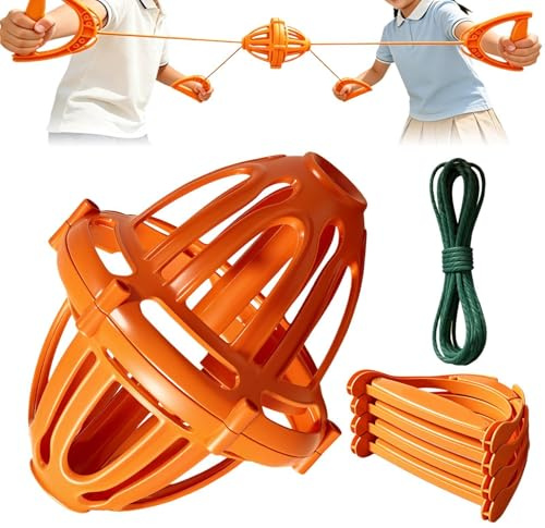 Gioco con pallina, attività sensoriali divertenti in famiglia, giocattolo con trazione manuale, per bambini, ragazze, adolescenti, adulti, cortile, cortile, asilo, scuola, spiaggia