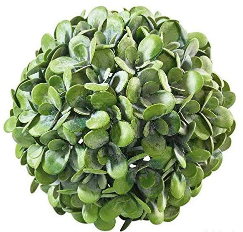 Kleine Buchskugel/Blätter Kugel - Neu 2020 - Hochwertig & Naturgetreu - Kunstpflanze/Dekokugel/Buchsbaumkugel (Ø 24cm)