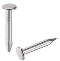 sourcing map 1000 Stück Kleine Winzig Hardware Nägel Kohlenstoffstahl 1.2X6mm(DxL) für DIY Dekorative Holzkisten Zubehör Silber Ton