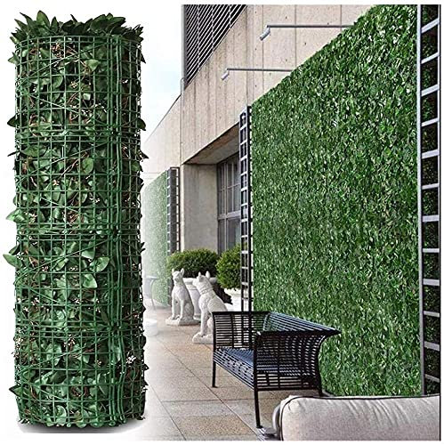 BAITUB Celosias para Jardin con Hojas Fondo Decorativo de Pared de Planta de Pantalla de Valla de Hiedra protección de privacidad hogar balcón jardín seto Valla de jardín Artificial Ocultacion Jar
