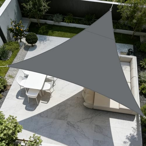 LOVE STORY Toldo Vela Triangular 3x3x3m,Protección UV para Exterior Patio