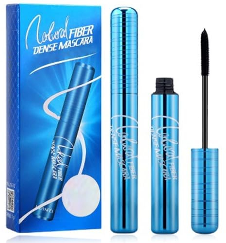 EONFAVE Wimperntusche Wasserfest Schwarz, 4D Panorama Mascara mit Seidig Bürste, Mascara Schwarz für Lange Dense Wimpern, Wimperntusche Den Ganzen Tag, Wischfeste, Nicht Klumpende für Ältere Frauen