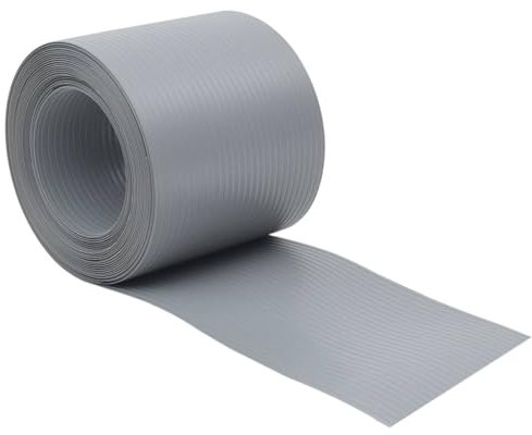 vidaXL Sichtschutzstreifen 10 STK., Sichtschutz Windschutz Wetterfest, Zaunblende für Doppelstabmatten Gartenzaun, Zaunfolie, Grau PVC