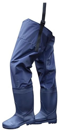 KPHYMOD Watstiefel PVC-wasserdichte Hüft-Wathose, H 32,7 Zoll Herren-Stiefel Für Angeln, Jagen Und Umpflanzen Im Freien Mit Stollensohle(35 EU)