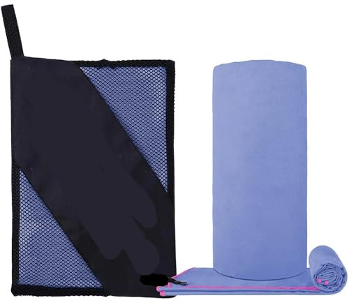 YUSUZH Yogahandduk mikrofiber snabbtorkande sport strandhandduk utomhus tjock resa fitness gymnastik jogging simning yoga hav stor handduk för yoga (purple)
