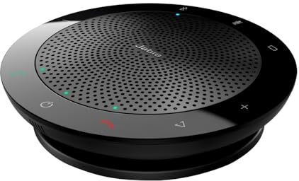 Jabra Speak 510 (Edizione 2025) Altoparlante Bluetooth portatile, USB o wireless per riunioni e chiamate con suono cristallino, funziona con Microsoft Teams, nero