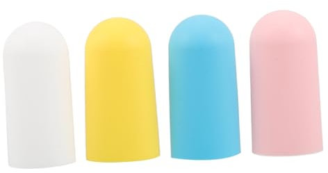 PACKOVE 4pezzi Copribottiglie in Silicone Perdite Per Toeletta Protezione Per Viaggi e Crociere Manicotti Elastiche Riutilizzabili Per Contenitori Liquidi
