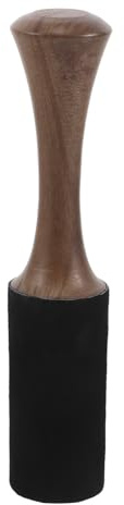 UTHCLO Martillo de cuenco tibetano con mango de madera, baqueta artesanal para yoga y meditación, accesorios para cuencos cantores, 6,9 x 1,4 x 1,4 pulgadas, agarre cómodo