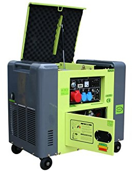 Varan Motors 92625 Elektrischer Dieselgenerator schallgedämpft Typ Panda Stromaggregat 400V + 230V 6.25kVa