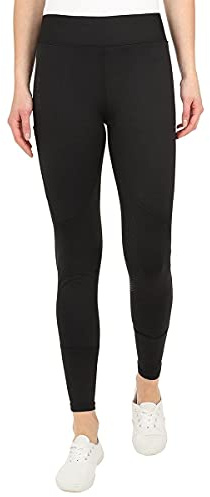 GS Equestrian Silicone Knee Riding Tights with Phone Pocket (Black, UK 14)