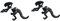 SBI Jewelry Black Vintage Xenomorph 4D Funny Earrings Cute Weird Earrings for Women Men Girls Boys Sister Brother Friend Family Birthday Christmas Alien PredAlien Deacon