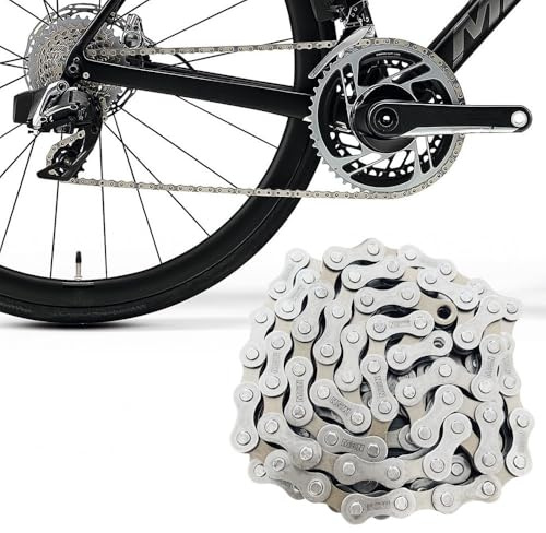 Takezuaa Bicycle Chain 6/7/8-Speed 116 Links,Anti Rust Steel High Strength Bike Derailleur Chain,Special Steel Bike Chains for Road Mountain Racing Cycling,for Superhighway Mountain Road