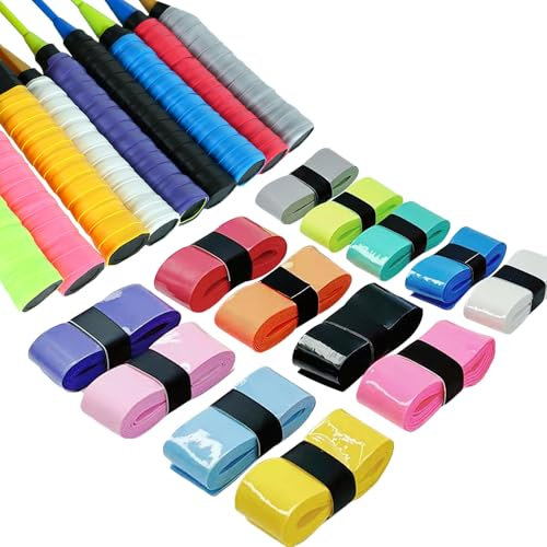 Megcdtr Griffband Anti-Rutsch, 13 Stück Tennis Griffband, Overgrip Badminton Grip Rutschfestes Griffband Badmintonschläger für Tennisschläger Badminton Squash Schläger