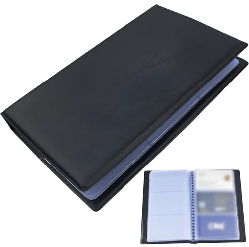 Visitenkarten Aufbewahrung Box,Visitenkartenetui,Bietet Platz FüR 60 Karten,Ledereinband Visitenkartenmappe,Klassisch Visitenkartenhalter,Praktisch,Geeignet FüR Kreditkarten,VisitenkartenbüCher