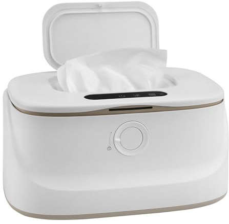 Calentador de toallitas húmedas para bebé, 3 temperaturas y 3 luces nocturnas cálidas, calentamiento rápido, carga USB, calentador de toallitas húmedas portátil para bebés en el coche, casa