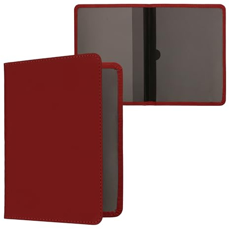 kwmobile Funda permiso de circulación coche - De piel nobuck de imitación - Para documentos 10.5 x 14.8 CM doblados