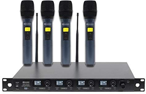 W Audio DQM600H Quad Handheld UHF System (CH38)