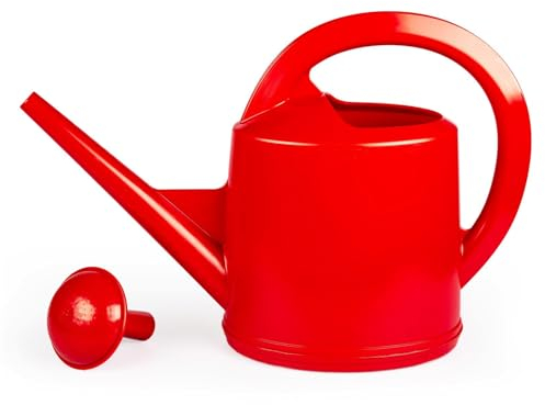 Pflanzen Kölle Stöckli Gießkanne, rot, mit Brausekopf, Kunststoff