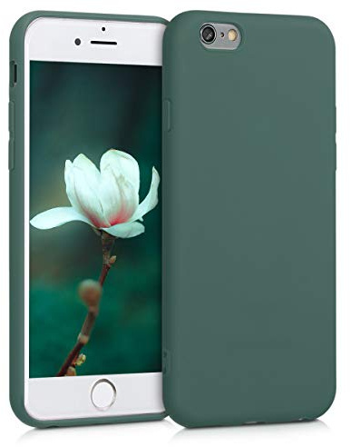 kwmobile Handyhülle für Apple iPhone 6 / 6S Hülle - TPU Case - Kabelloses Laden - Schutzhülle Cover in Blaugrün