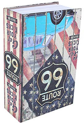 Book Safe with Key,Secret Money Box,Simulation Dictionary Diversion Secret Safe Storage Box,Portable Secret Book Safe Security Locker for Storing Money, Jewelry and Key