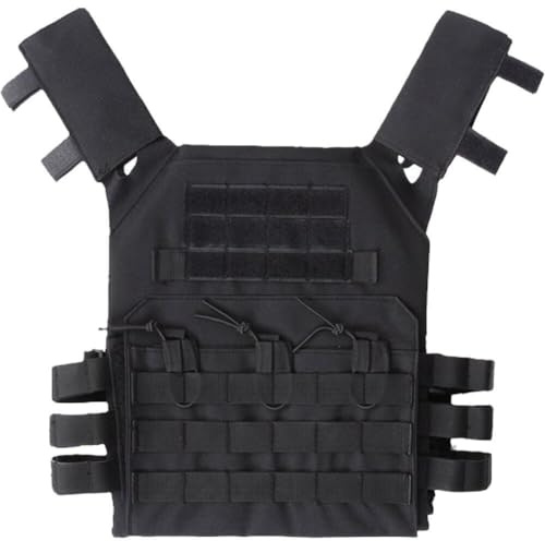 Fopytu Mens Vest Military Army Waistcoat Molle Plate Carrier Airsoft Vest for Outdoor Camping Hunting Fishing Hiking