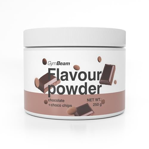 GymBeam Flavour Powder 250g: Polvere per Aromatizzare con Alto Contenuto di Fibre, Aroma Delizioso per Cibi e Bevande, Solo 10 Calorie per Porzione (250 g (1er pack), Chocolate with Choco Chips)