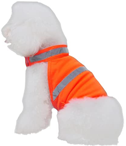 VILLFUL Reflektierende Hundeweste Atmungsaktiv Und Verstellbar Fluoreszierendes Orange Für Laufen Und Wandern Sicherheitsweste Für Hunde