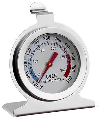 Termometro da Forno, Acciaio Inox Termometri da Cucina per Forno Elettrico, Forno Statico, Forno Legna, 300 ℃/ 600 ℉