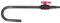 Fish Tank Auto Water Filler Tube, Wall Mounted Automatic Top Off Refiller Pipe with Control Valve, Suitable for 3/8, 1/2, 3/4 Hose, Made of Premium Plastic Material (Curved Hook