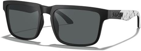 STGATN Big Heads XL Solglasögon för Män med Polärisering och UV-Skydd, 155 MM Breda Överskuggande Ramar för Stora Ansikten, TR90 Ultralätta Ögonväska för Körning, Fiskning och Idrott
