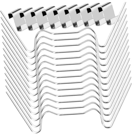 Garneck Clips de Fijación para Invernadero W y Z de Acero Inoxidable para Asegurar Paneles de Vidrio contra Viento y Lluvia Accesorios Esenciales para Estabilizar Paredes