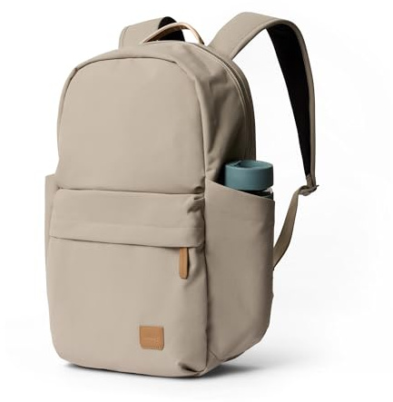 Bellroy Classic Daypack (laptop backpack with 16 inch laptop sleeve, external pockets and luggage pass-through) - Tahini