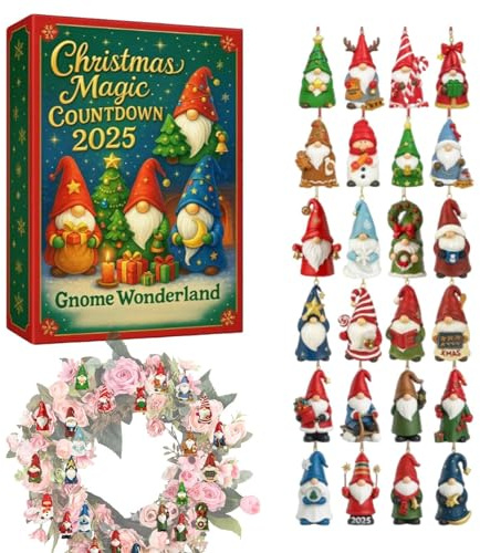 2025 julkalender – 2D 24 dagars hänge, 26 x 18 x 3 cm dekorativ julkalender berlock för semesterfest barn vuxna vägg eldstad hylla vardagsrum sovrum fönsterbräda kransar