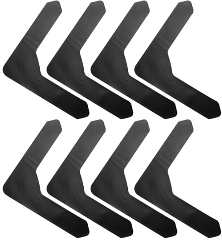 Healeved 8 Pegatinas Antideslizantes Negro Fáciles de Instalar para Alfombras Adhesivo Removible Ideales para Suelos de Madera y Baldosas en Casa U Oficina