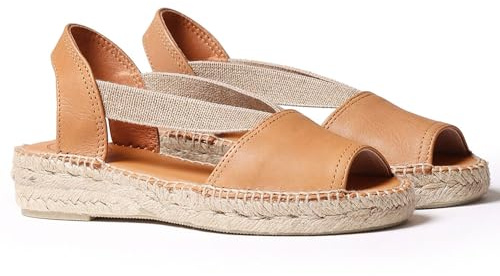 Toni Pons Espadrillas da Donna in Pelle - Etna - Cuero, 37 EU
