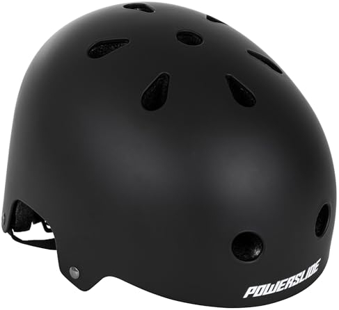 Powerslide Ewachsene Helm Urban Black 2 für Inline, Skateboard, Fahrrad, Scooter