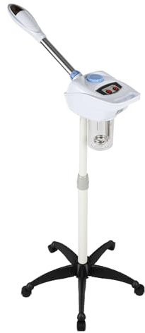 Ozono, vaporizzatore per sauna facciale, 220 V, mobile Vapozon, ozono, vaporizzatore per salone, spa, sauna facciale, vaporizzatore, bianco, altezza regolabile, per idratare e curare la pelle
