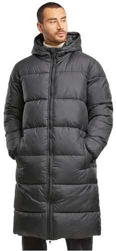 Urban Classics Tb7010-mens Long Puffer Coat Cappotti, Nero, XL Uomo