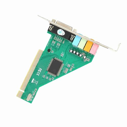 TOPINCN Scheda PCI Canale 4.1 Stereo Surround CMI8738 per Computer Desktop Karte Interna - Riproduzione e Registrazione Full Duplex per 98/2000/XP/NT - Supporta Sintetizzatore Musicale SPDIF a 24