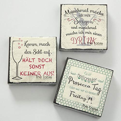 Cocktailservietten 20tlg 3s Farbmix Papier
