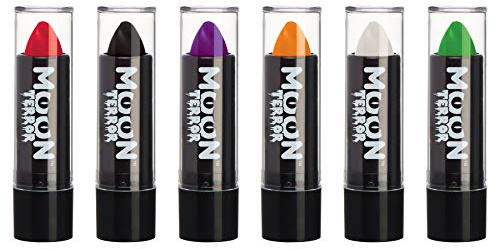 Halloween Lipstick by Moon Terror | Set of 6 | SFX Make up, Special Effects Make up | 4.2g