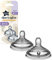 Tommee Tippee Closer to Nature Trinksauger, Natürlich Geformt mit Anti-Kolik Ventil, Weiches Silikon, Langsamer Milchfluss, ab 0 Monate, 2-er Set