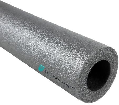 Scorprotect® Graue PE Rohrisolierung angeschlitzt 1 Meter Stange (18 x 13 x 1 Meter)