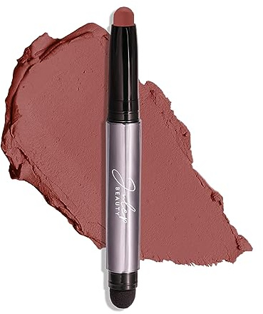 Julep Eyeshadow 101 Crème-to-Powder Stick (Mahogany Matte) Long-Lasting, Waterproof - Blendable, Crease-Proof Stick with Built-In Smudger - Shimmer Eyeshadow