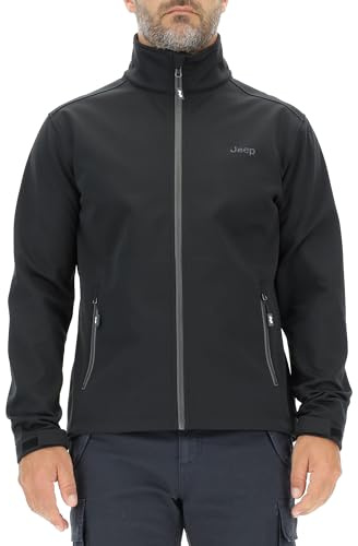 Jeep herr J Softshell-jacka Herr Blixtlåsfickor - Litet Tryck Jeep J23w Jacka