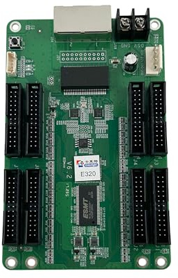 Colorlight E320 LED Receiving Card by Azar Pixel | High-Performance Full Color LED Display Controller with HUB320 Interface | 256×1024 Pixel Load, 240Hz Frame Rate, Adaptive Color & Gamma Calibration