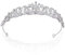 Elegante Silberne Strass Krone für Damen und Mädchen: Prinzessin Tiara, Kristallkrone, Diadem für Hochzeit, Party und mehr