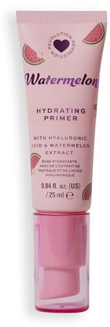 I Heart Revolution Watermelon Hydrating Primer, Primer Idratante Leggero con Acido Ialuronico, Vegano e Cruelty-Free, 25ml