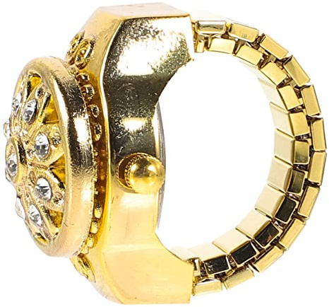 Homoyoyo Orologio per Viaggi e Attività All'aperto Leggero e Comodo Anello Vintage Elegante in Quarzo Quadrante Numerico da Donna
